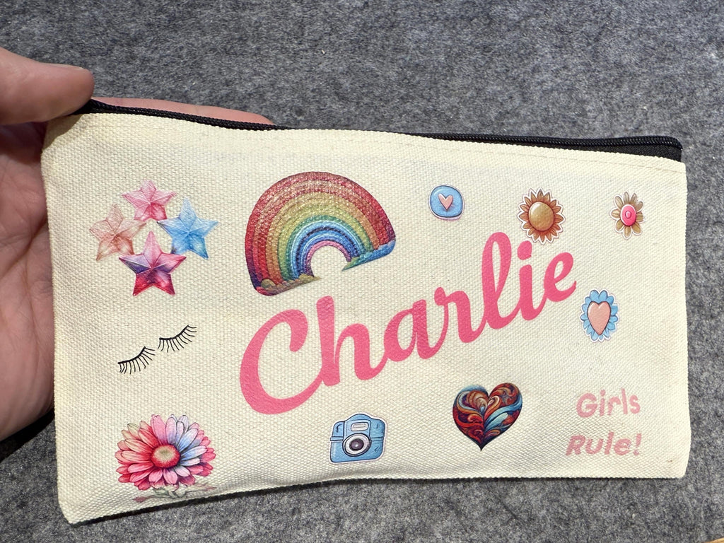 Personalised Canvas pad bag - First Period Kit, Teen Gift, period pouch