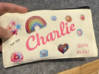 Personalised Canvas pad bag - First Period Kit, Teen Gift, period pouch