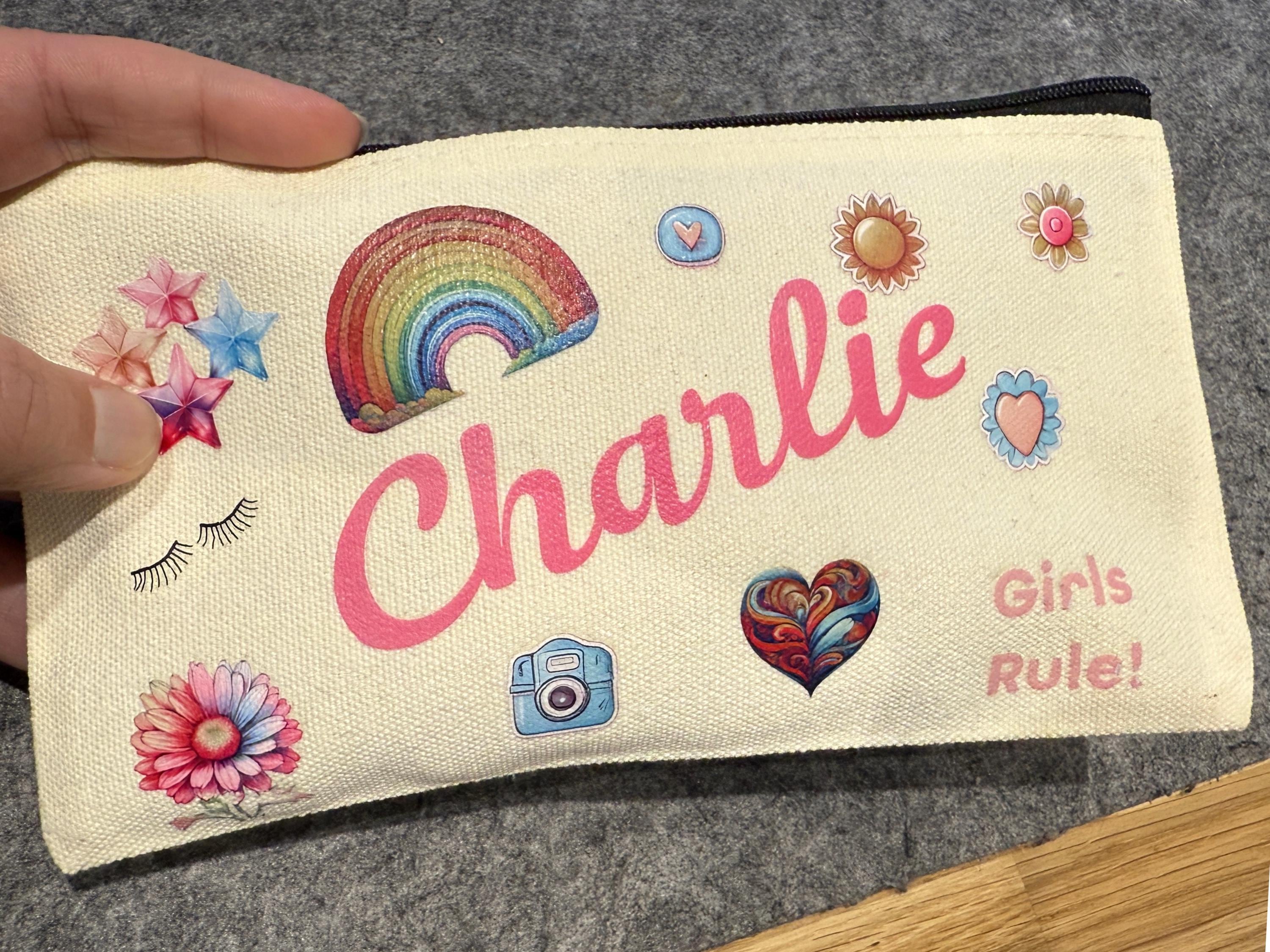 Personalised Canvas pad bag - First Period Kit, Teen Gift, period pouch