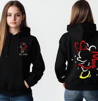 Personalised LGBTQ+ Disney Couple Hoodies – Matching Custom Sweatshirts – LGBTQ+ Wedding Gift