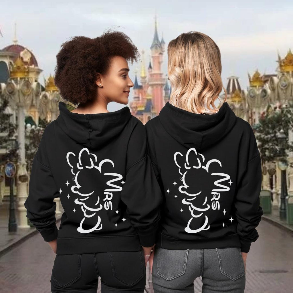 Personalised LGBTQ+ Disney Couple Hoodies – Matching Custom Sweatshirts – LGBTQ+ Wedding Gift