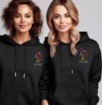 Personalised LGBTQ+ Disney Couple Hoodies – Matching Custom Sweatshirts – LGBTQ+ Wedding Gift