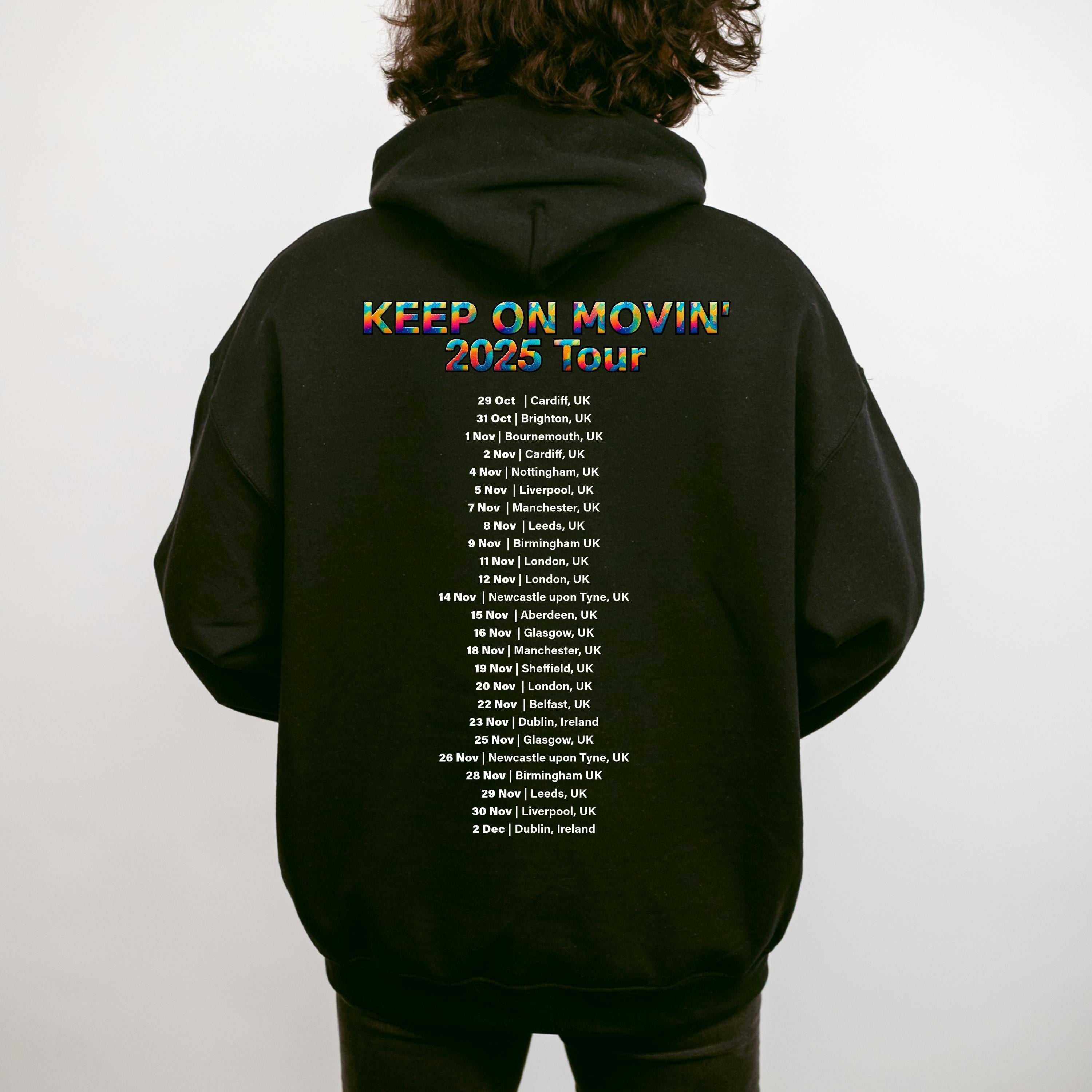 90s Five Tour Hoodie - 5ive Retro Boy Band Fan Merch - Keep on movin