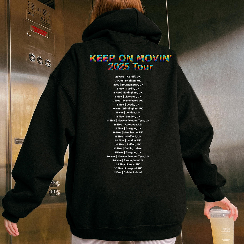 90s Five Tour Hoodie - 5ive Retro Boy Band Fan Merch - Keep on movin