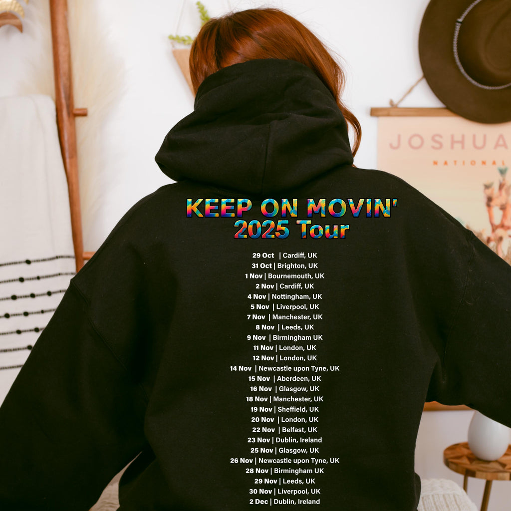 90s Five Tour Hoodie - 5ive Retro Boy Band Fan Merch - Keep on movin