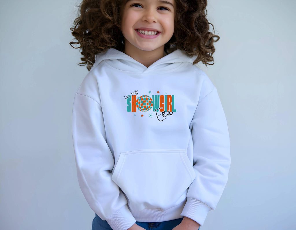 Kids 'Show Girl Era' Hoodie: Retro Disco Ball - Swiftie fan Hood