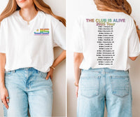 JLS Tour 2025 T-Shirt: Rainbow Glitter Logo, UK Tour Dates - Quick Turnaround