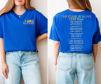 JLS Tour 2025 T-Shirt: Rainbow Glitter Logo, UK Tour Dates - Quick Turnaround