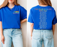 JLS Tour 2025 T-Shirt: Rainbow Glitter Logo, UK Tour Dates - Quick Turnaround