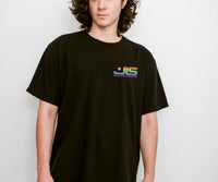 JLS Tour 2025 T-Shirt: Rainbow Glitter Logo, UK Tour Dates - Quick Turnaround