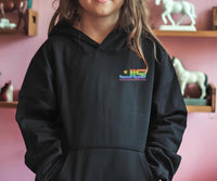 JLS 2025 Tour Hoodie: The Club Is Alive, Rainbow Sparkle Glitter Effect Logo