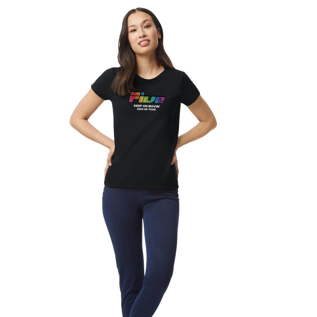 5ive Tour T-shirt - Keep on Movin' Five 2025 UK Tour - Matching Outfits - Quick Delivery