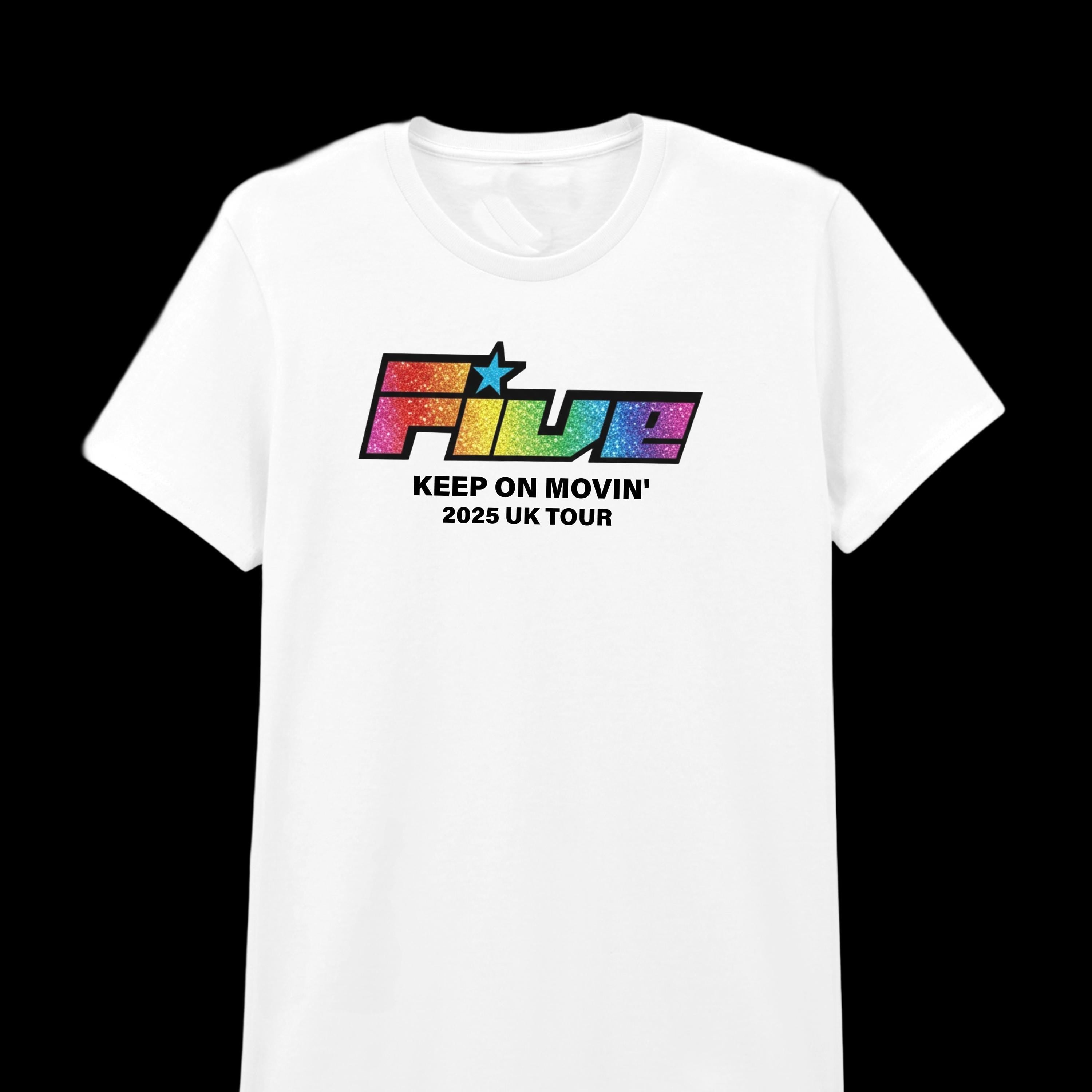 5ive Tour T-shirt - Keep on Movin' Five 2025 UK Tour - Matching Outfits - Quick Delivery