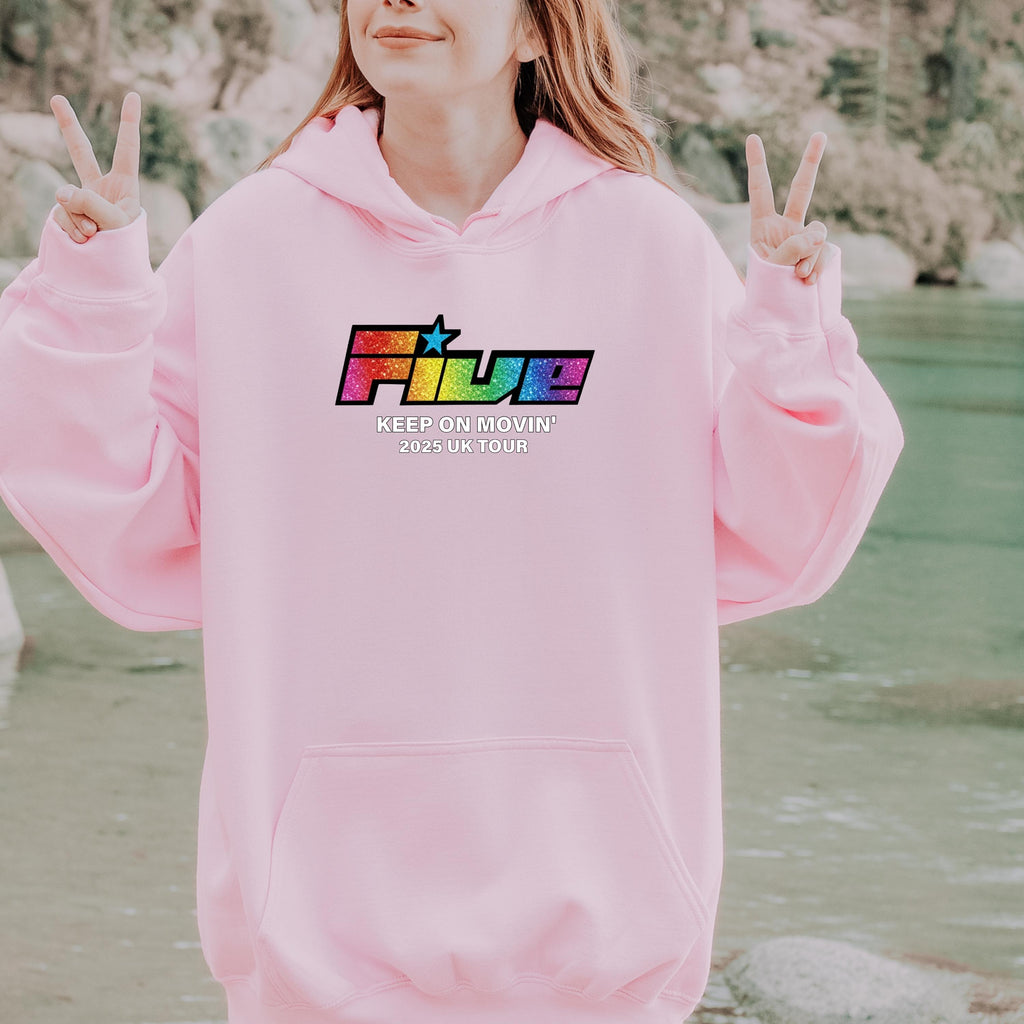 5ive "Keep on movin'" 2025 Five Tour Hoodie: Fan Gift unofficial Merch