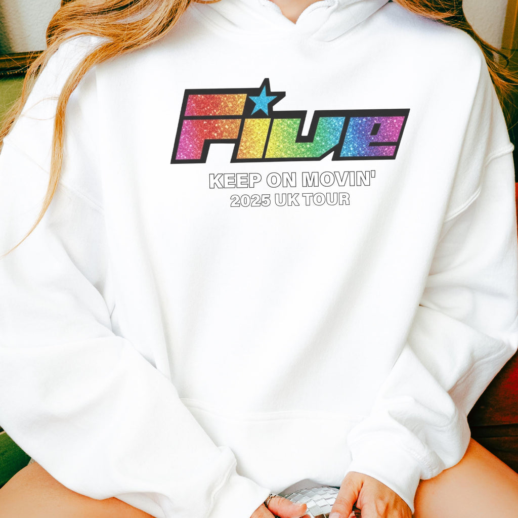 5ive "Keep on movin'" 2025 Five Tour Hoodie: Fan Gift unofficial Merch