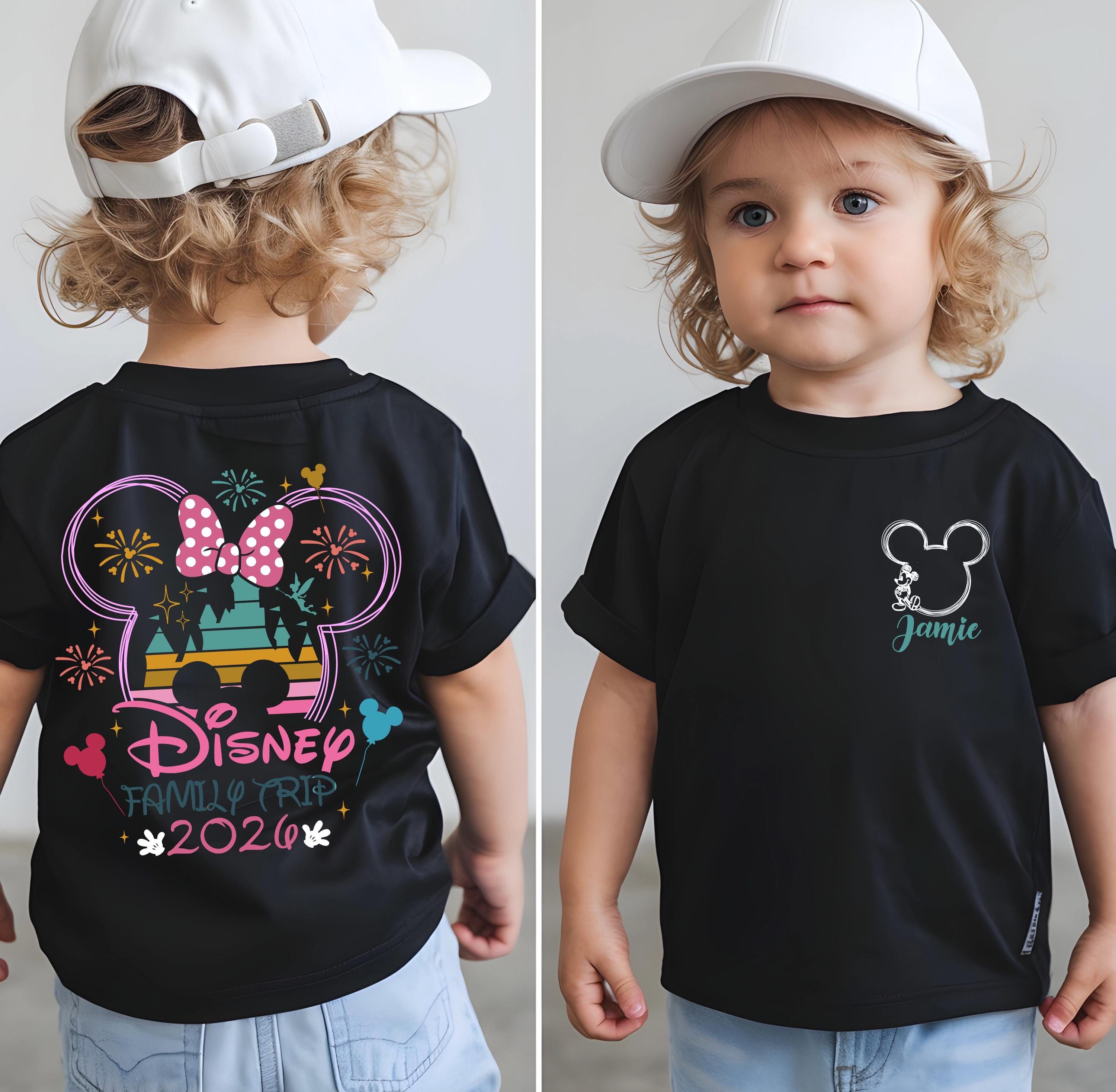 Disney Trip 2026 Family Tshirts – Mickey or Minnie Disneyland T-Shirts - Personalised Group Matching Holiday