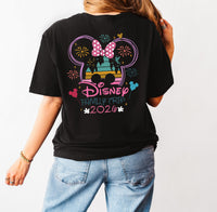 Disney Trip 2026 Family Tshirts – Mickey or Minnie Disneyland T-Shirts - Personalised Group Matching Holiday