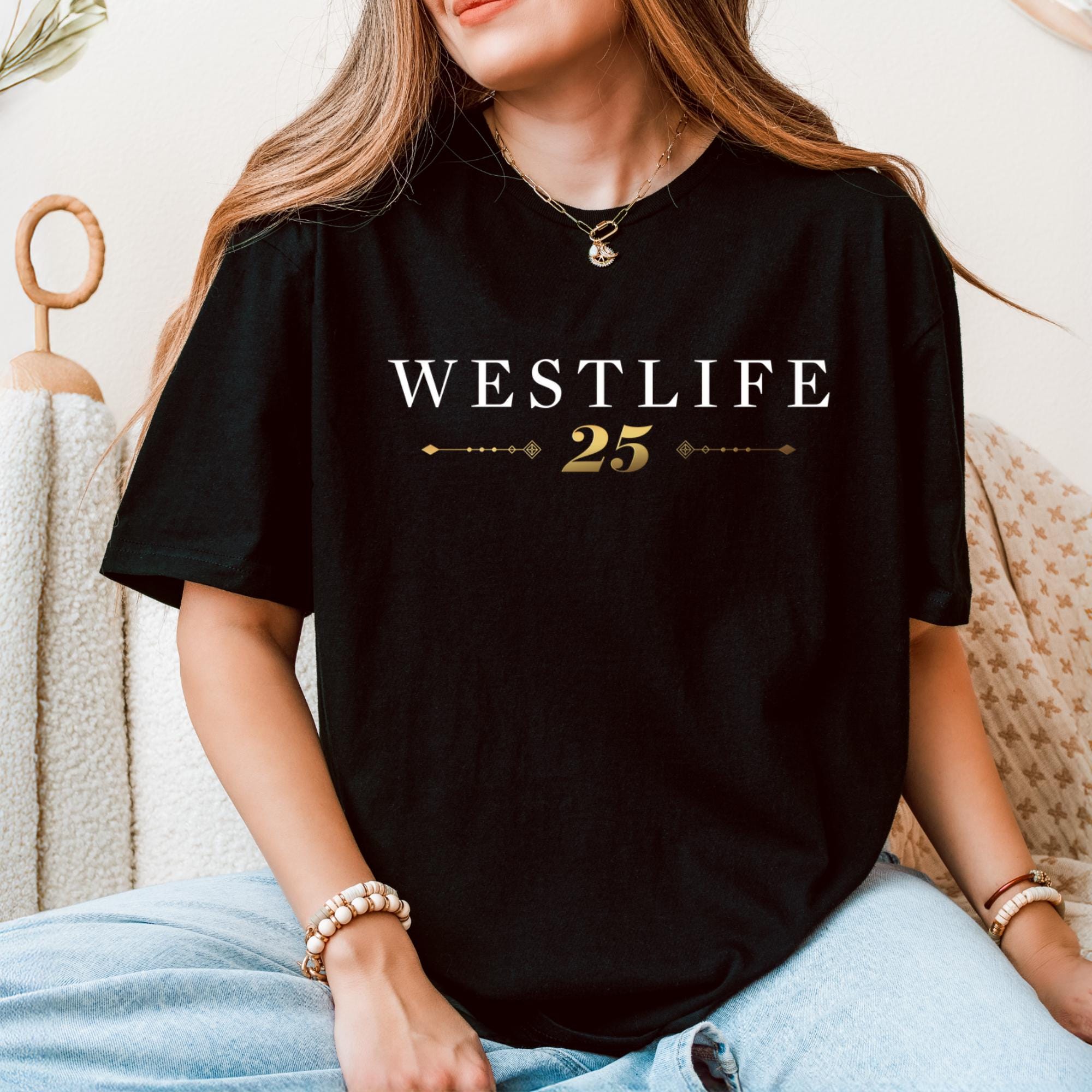 Westlife 25th Anniversary Tour T-Shirt | Unofficial Merch Boyband Fan Gift