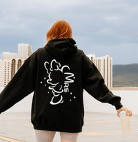 Personalised Mr and Mrs Disney Hoodies – Matching Mickey or Minnie Couple Hoodie – Est. Date – Wedding Gift, Honeymoon Outfit