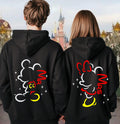 Personalised Mr and Mrs Disney Hoodies – Matching Mickey & Minnie Couple Hoodie – Est. Date – Wedding Gift, Honeymoon Outfit