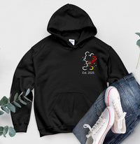 Personalised LGBTQ+ Disney Couple Hoodies – Matching Custom Sweatshirts – LGBTQ+ Wedding Gift