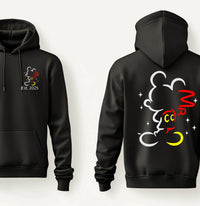 Personalised Mr and Mrs Disney Hoodies – Matching Mickey & Minnie Couple Hoodie – Est. Date – Wedding Gift, Honeymoon Outfit