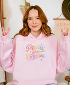 Progress Over Perfection Hoodie, Motivational Sweater, Inspirational Clothing, Positive Vibes, Self-Love Gift, Cozy