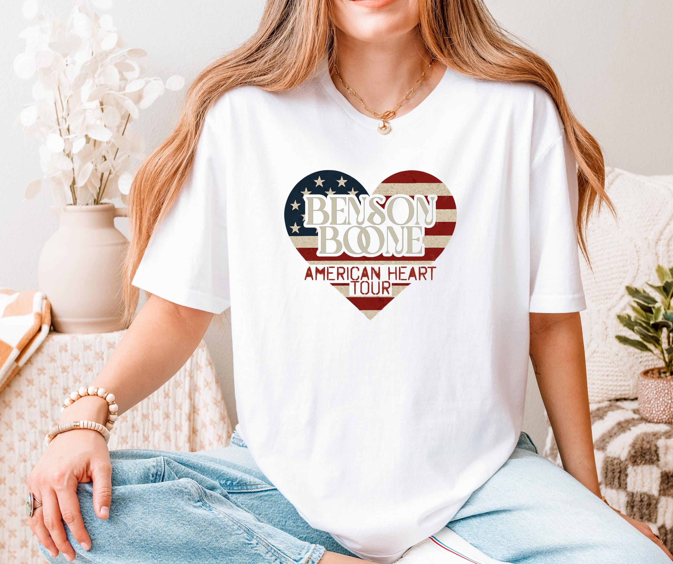 Benson Boone American Heart Tour T-Shirt | Retro Style, Music Gift