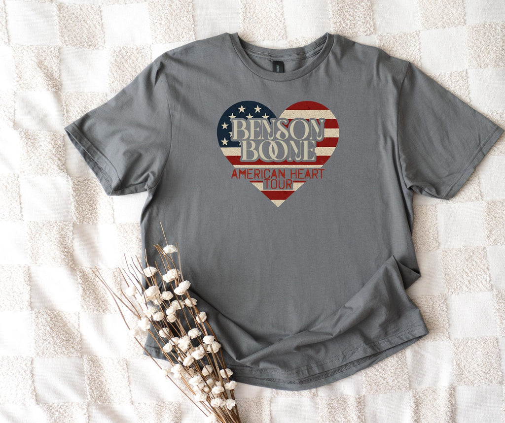 Benson Boone American Heart Tour T-Shirt | Retro Style, Music Gift