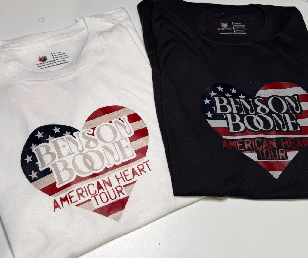 Benson Boone American Heart Tour T-Shirt | Retro Style, Music Gift