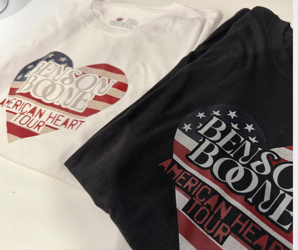Benson Boone American Heart Tour T-Shirt | Retro Style, Music Gift