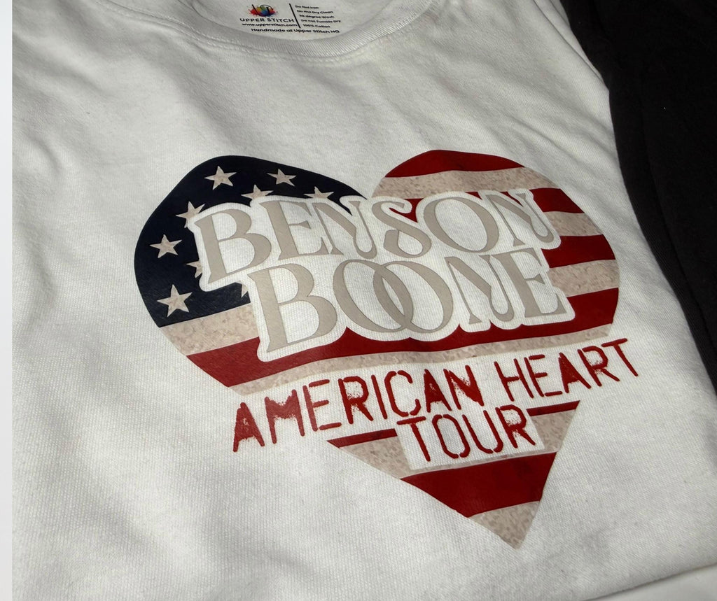 Benson Boone American Heart Tour T-Shirt | Retro Style, Music Gift