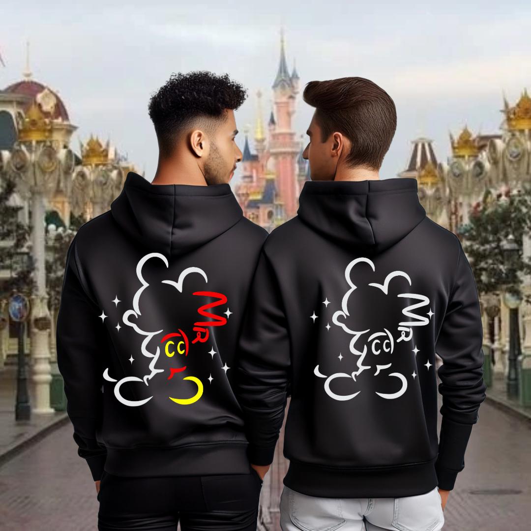 Personalised LGBTQ+ Disney Couple Hoodies – Matching Custom Sweatshirts – LGBTQ+ Wedding Gift