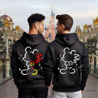 Personalised LGBTQ+ Disney Couple Hoodies – Matching Custom Sweatshirts – LGBTQ+ Wedding Gift