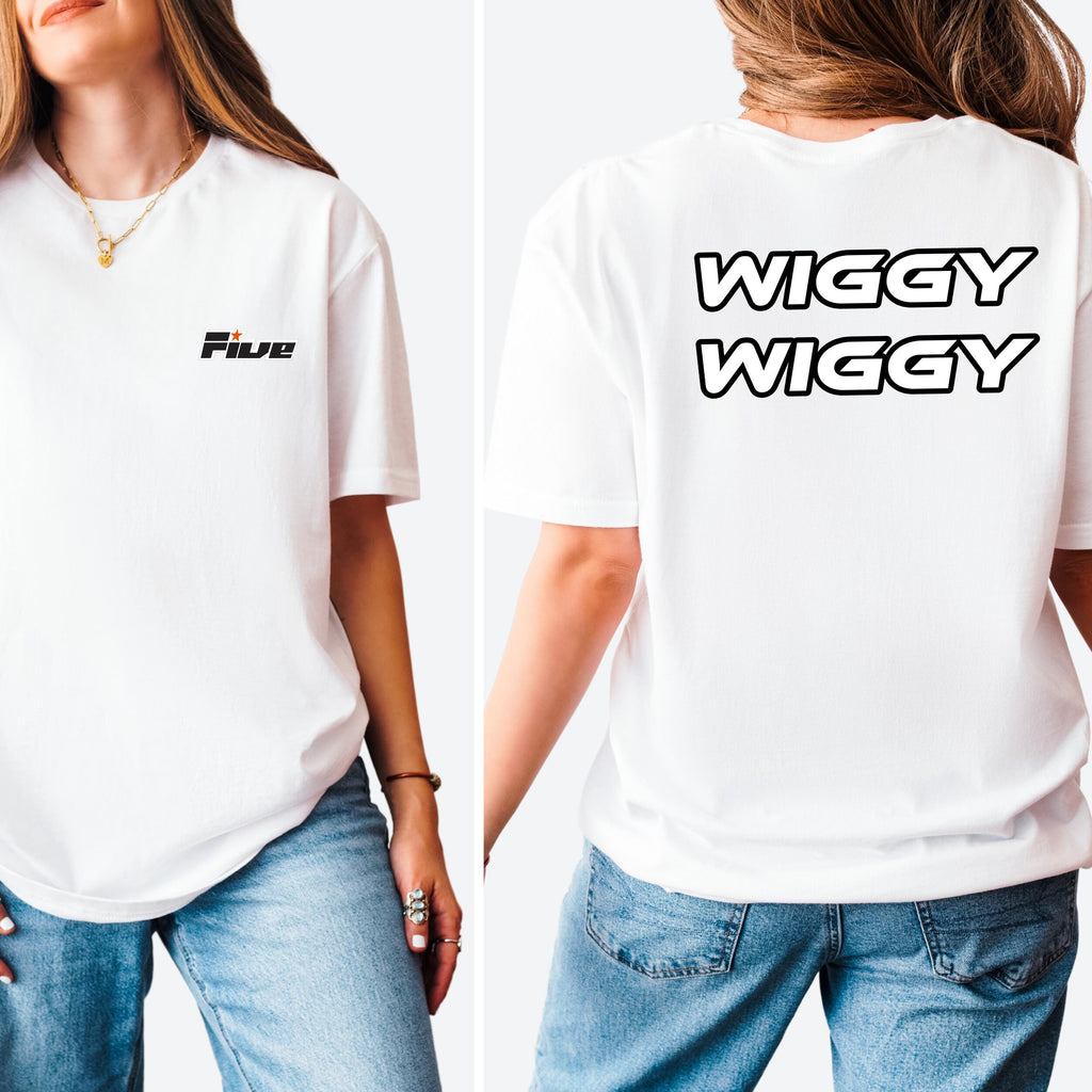 Five Wiggy Wiggy 90s Boy Band Tour T-Shirt: 5ive Retro Pop Fan Merch Gift
