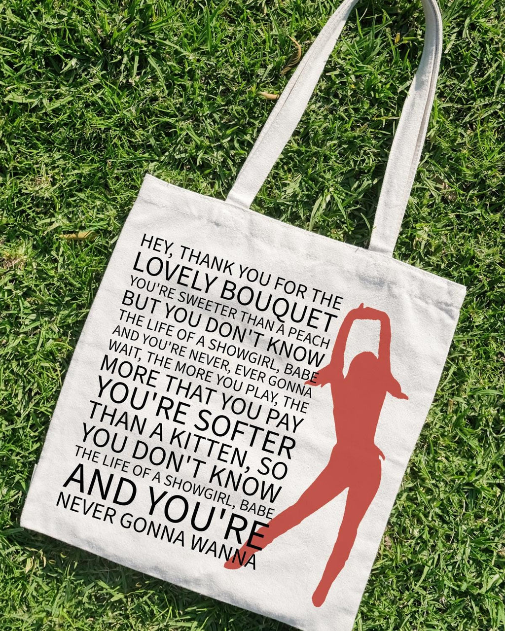 Taylor Swift Showgirl Tote Bag - Iconic Album Design