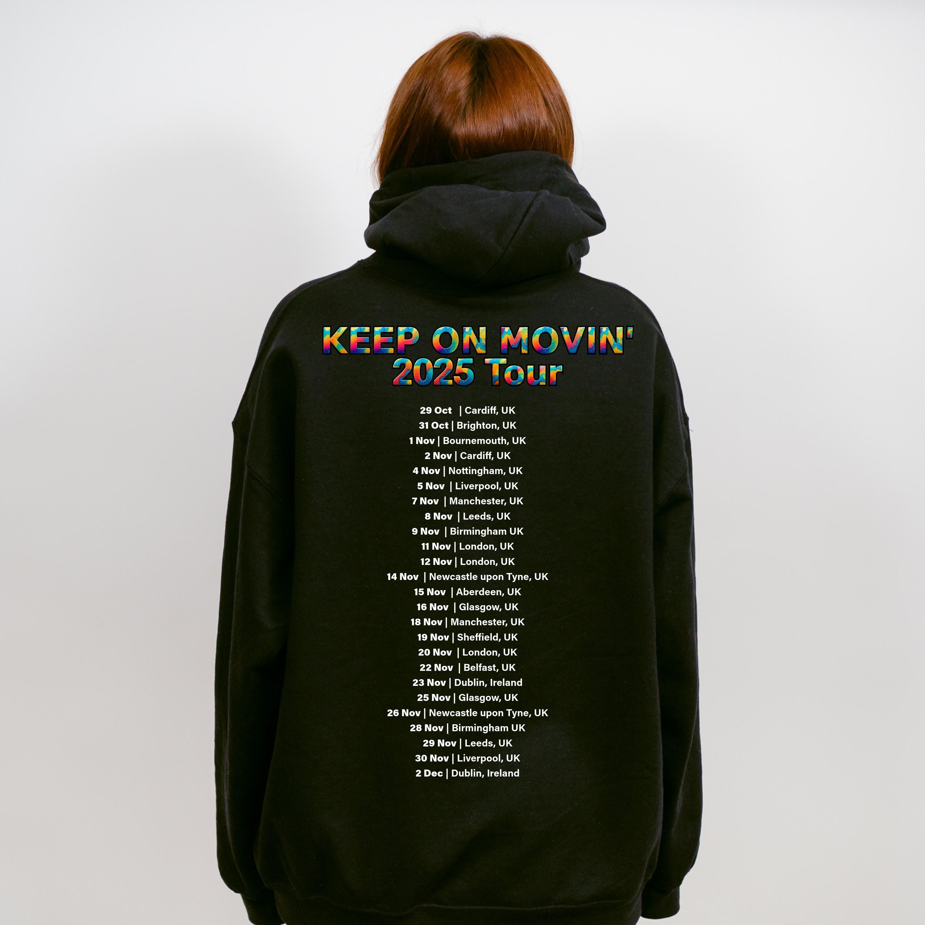 90s Five Tour Hoodie - 5ive Retro Boy Band Fan Merch - Keep on movin