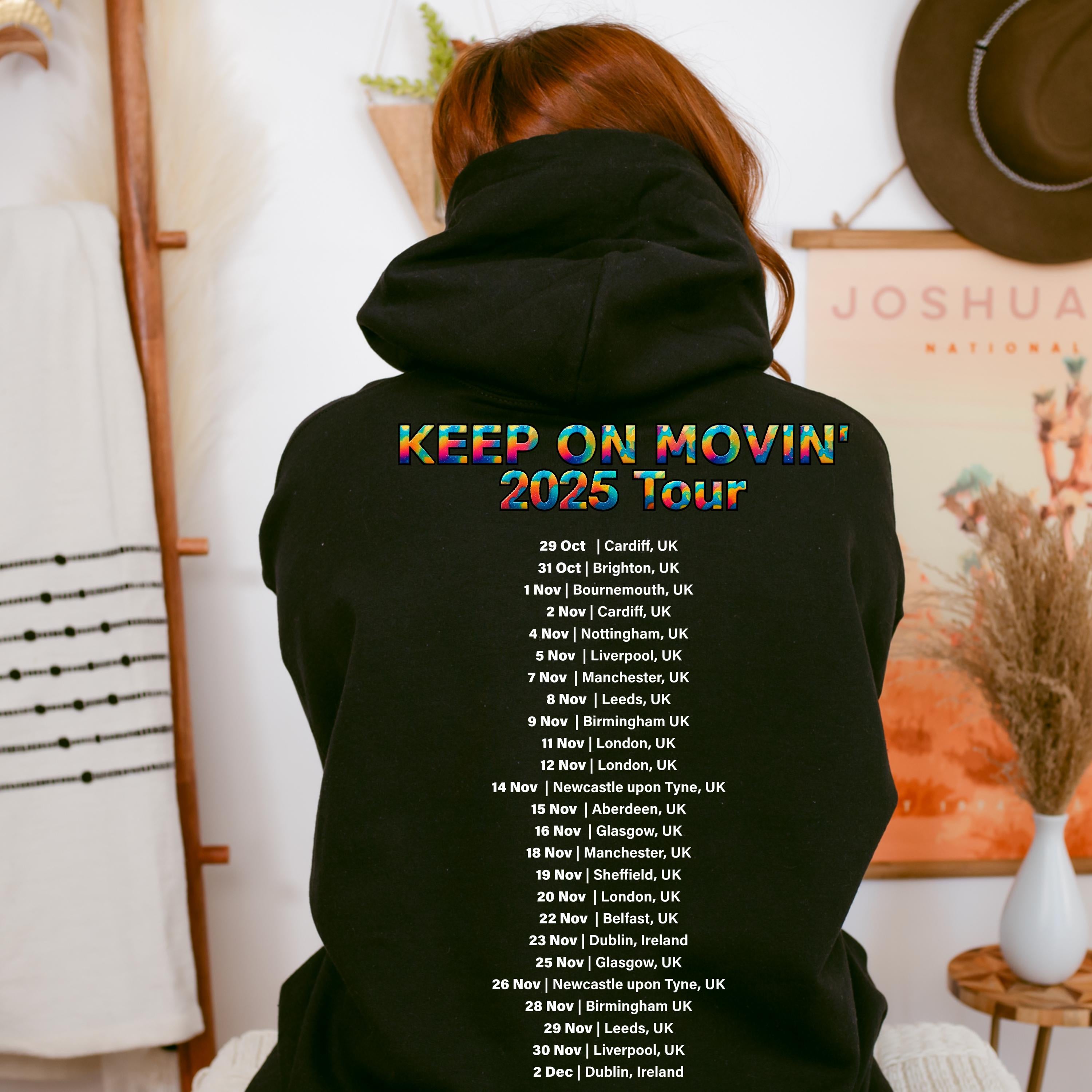 90s Five Tour Hoodie - 5ive Retro Boy Band Fan Merch - Keep on movin