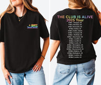 JLS Tour 2025 T-Shirt: Rainbow Glitter Logo, UK Tour Dates - Quick Turnaround