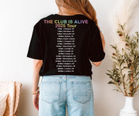 JLS Tour 2025 T-Shirt: Rainbow Glitter Logo, UK Tour Dates - Quick Turnaround