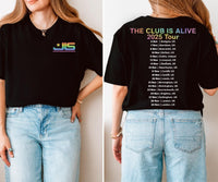 JLS Tour 2025 T-Shirt: Rainbow Glitter Logo, UK Tour Dates - Quick Turnaround