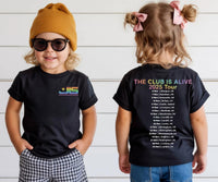 JLS Tour 2025 T-Shirt: Rainbow Glitter Logo, UK Tour Dates - Quick Turnaround