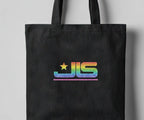 JLS Rainbow Glitter Logo Tote Bag: Music Fan Merch
