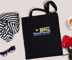 JLS Rainbow Glitter Logo Tote Bag: Music Fan Merch