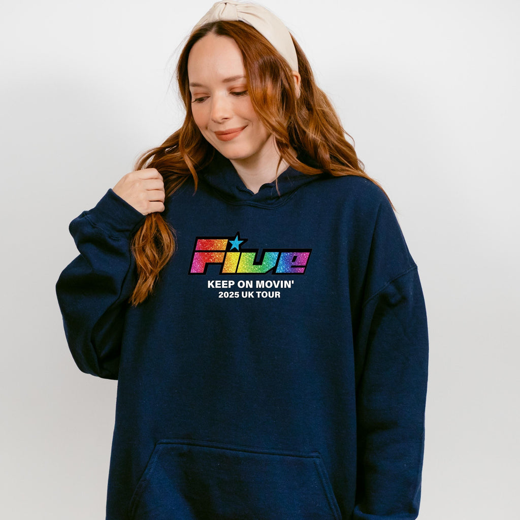 5ive "Keep on movin'" 2025 Five Tour Hoodie: Fan Gift unofficial Merch