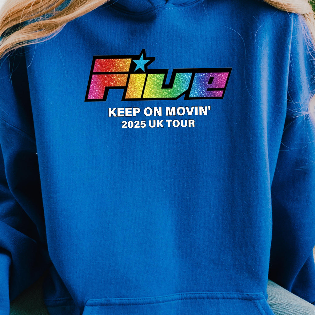 5ive "Keep on movin'" 2025 Five Tour Hoodie: Fan Gift unofficial Merch