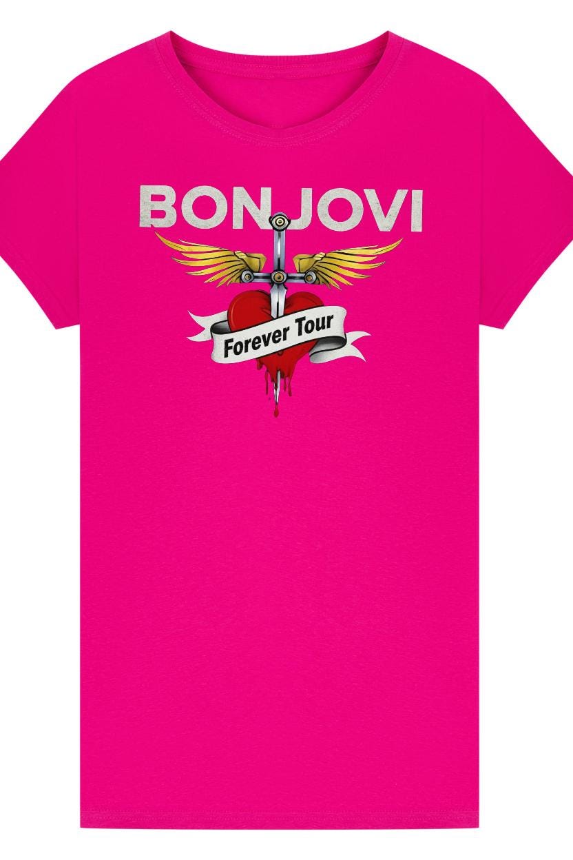 Bon Jovi Forever Tour Fan T-Shirt | Rock Band Tee | Concert Shirt Plus Sizes
