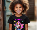 Personalised K-Pop Demon Hunters Kids T-Shirt | Custom Huntrix Name Shirt | Birthday Outfit
