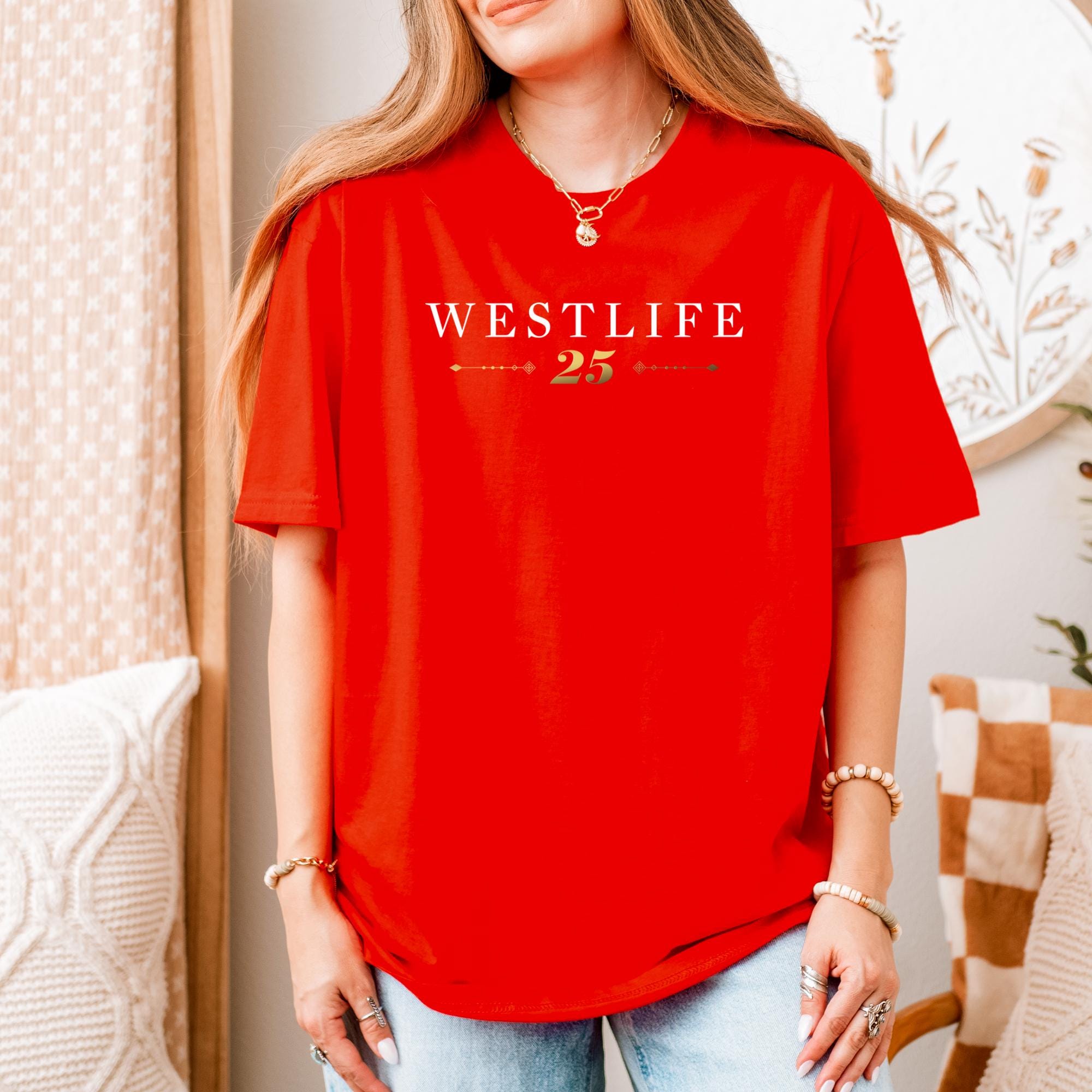 Westlife 25th Anniversary Tour T-Shirt | Unofficial Merch Boyband Fan Gift