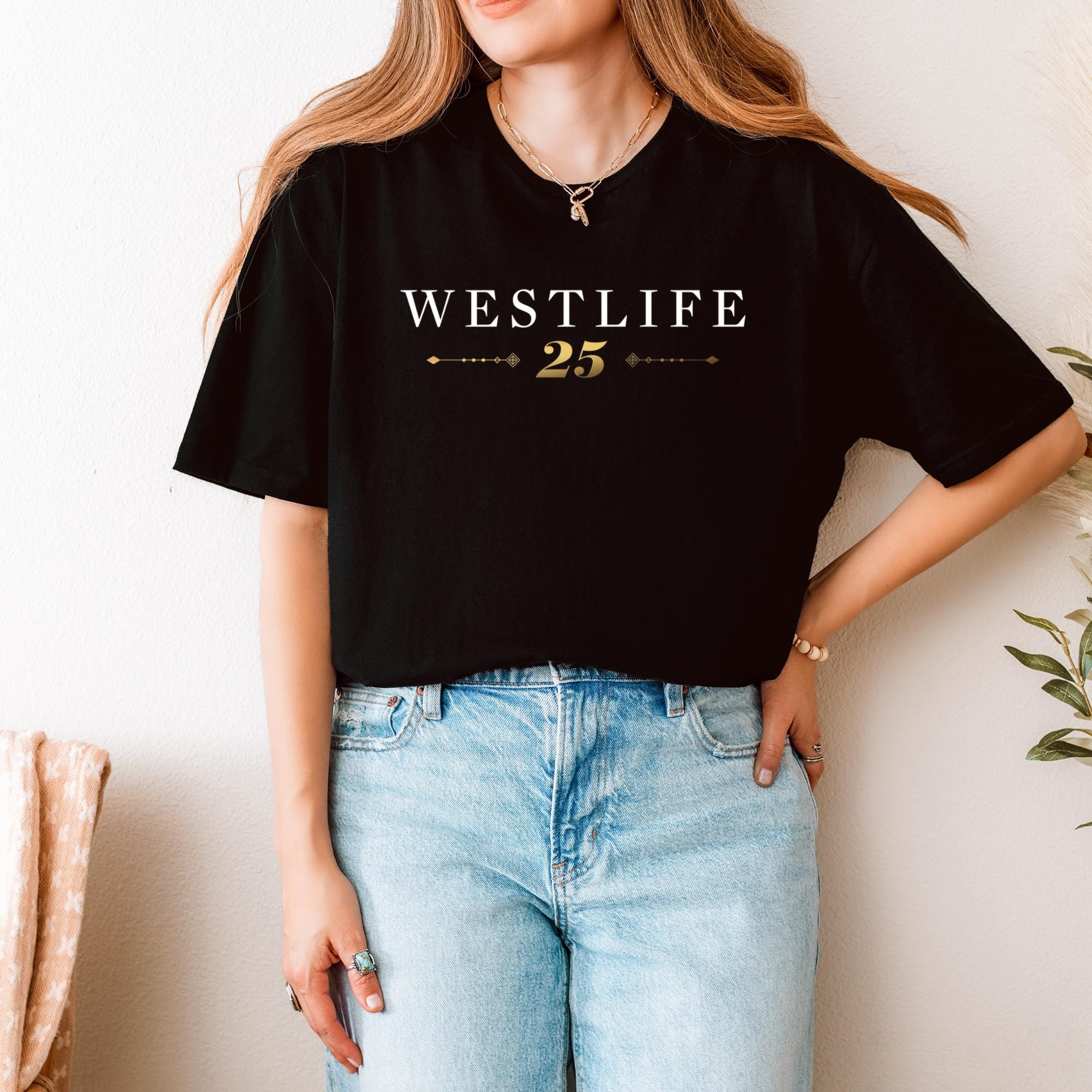 Westlife 25th Anniversary Tour T-Shirt | Unofficial Merch Boyband Fan Gift
